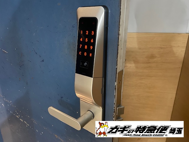 電気錠システムの修理・交換（美和ロックのランダムテンキー（TK４LT）認証するが開かない/埼玉県川口市のショッピングモール）